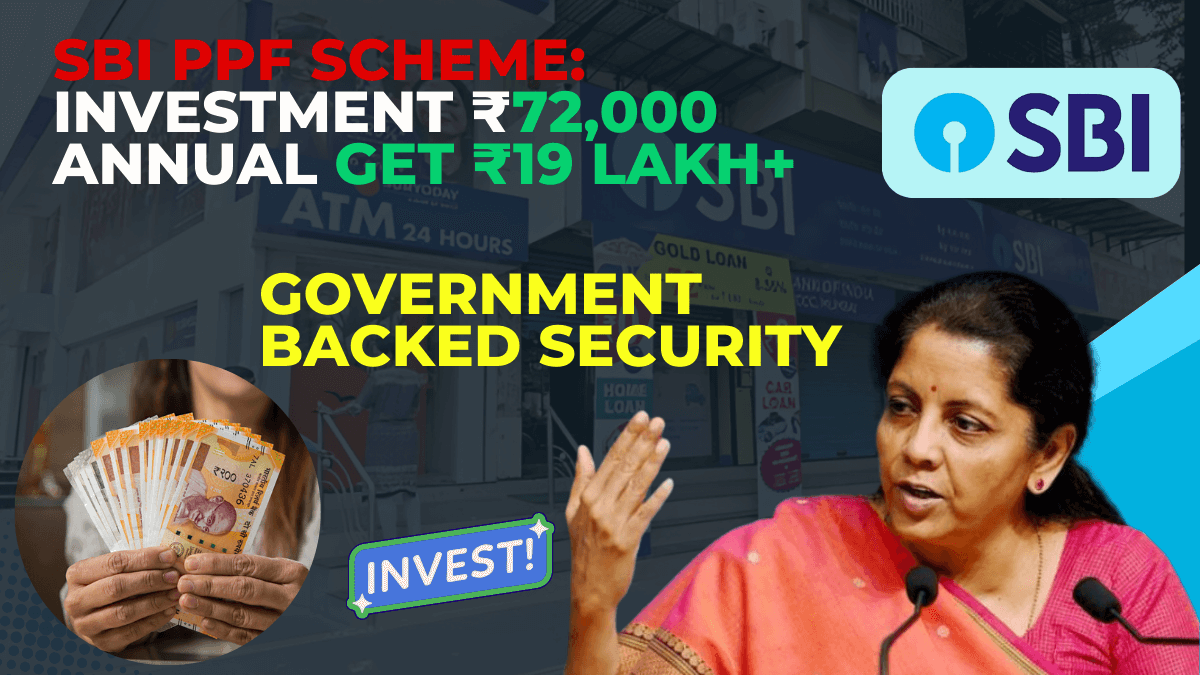 SBI PPF ₹72,000 Annual Investment Becomes ₹19 Lakh+